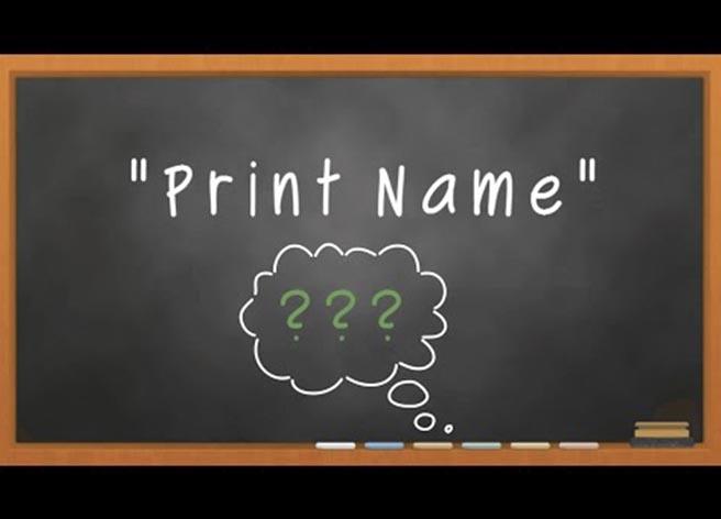 Print name là gì? Tổng hợp những thuật ngữ Name phổ biến nhất hiện nay