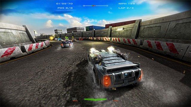 Battle Riders   Game đua xe bắn súng 3D cực chất